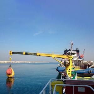 Quality Hydraulic Boom Marine Telescopic Crane For Dinghy Lifting wholesale