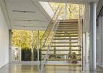 Commercial Straight Flight Staircase , Steel Structure Staircase Uninterrupted