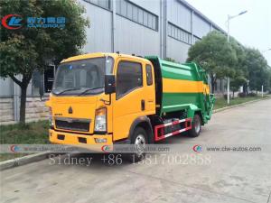 Quality 8cbm Sinotruk HOWO 4x2 RHD Trash Collection Truck wholesale