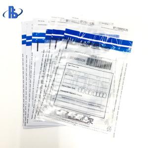 Quality Customized Security Evidence Bags Bank Deposit Tamper Proof Plastic Envelopes wholesale