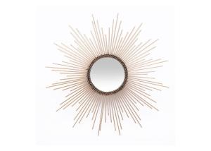 Quality Living Room Wall Decorative Metal Framed Mirror Gold Sunburst Wall Mirror wholesale