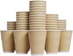 12oz 16oz Double Wall Takeaway Coffee Cups With Offset Printing