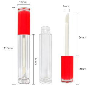 Quality Bpa Free Red Blue ISO22716 Empty Clear Lip Gloss Tubes Private Label wholesale