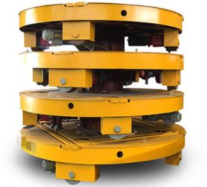 Quality Compact Turntable Cart Motorised Transfer Trolley 2500mm 3000mm Diameter wholesale