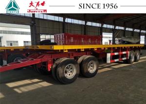 Quality 10 Meter 4 Axle Truck Drawbar Trailers , Pull Trailers America Type Mechanical Suspension wholesale
