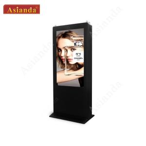 Quality 65inch Weather Proof Stand Alone Digital Signage Screens Outdoor Dual Sides LCD Vertical Screens wholesale