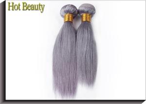 Quality Customized Purple Grey Hair Silk Straight 100% Human Hair Can be flat ironed wholesale