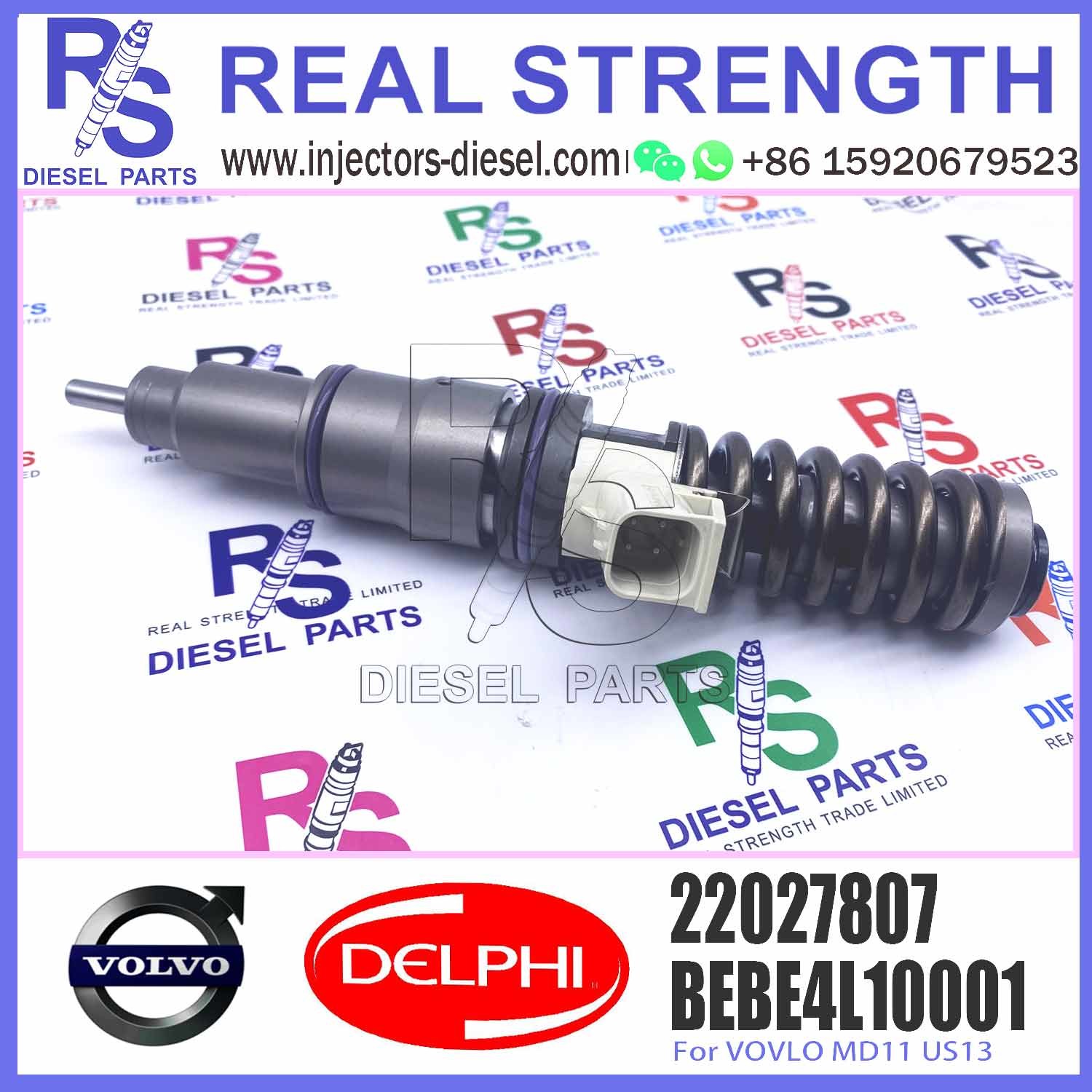 common rail injector 85020033 diesel injector BEBE4L13001 For V-O-L-V D16 Engine