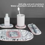 Modern Natural Diatom Mud Bath Mat Drying Mat Water Absorbing Fiber Diatomite