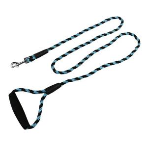 Quality Custom Polyester Pet Traction Rope Metal Clips Double Dog Leash wholesale