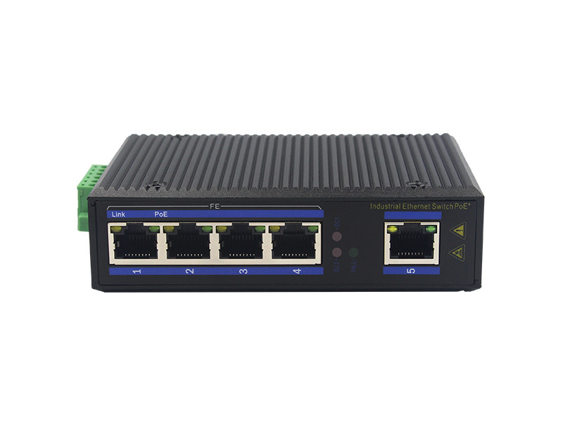 UT05FP unmanaged industrial 5port 10/100M UTP RJ45 POE ethernet switch DIN Rail
