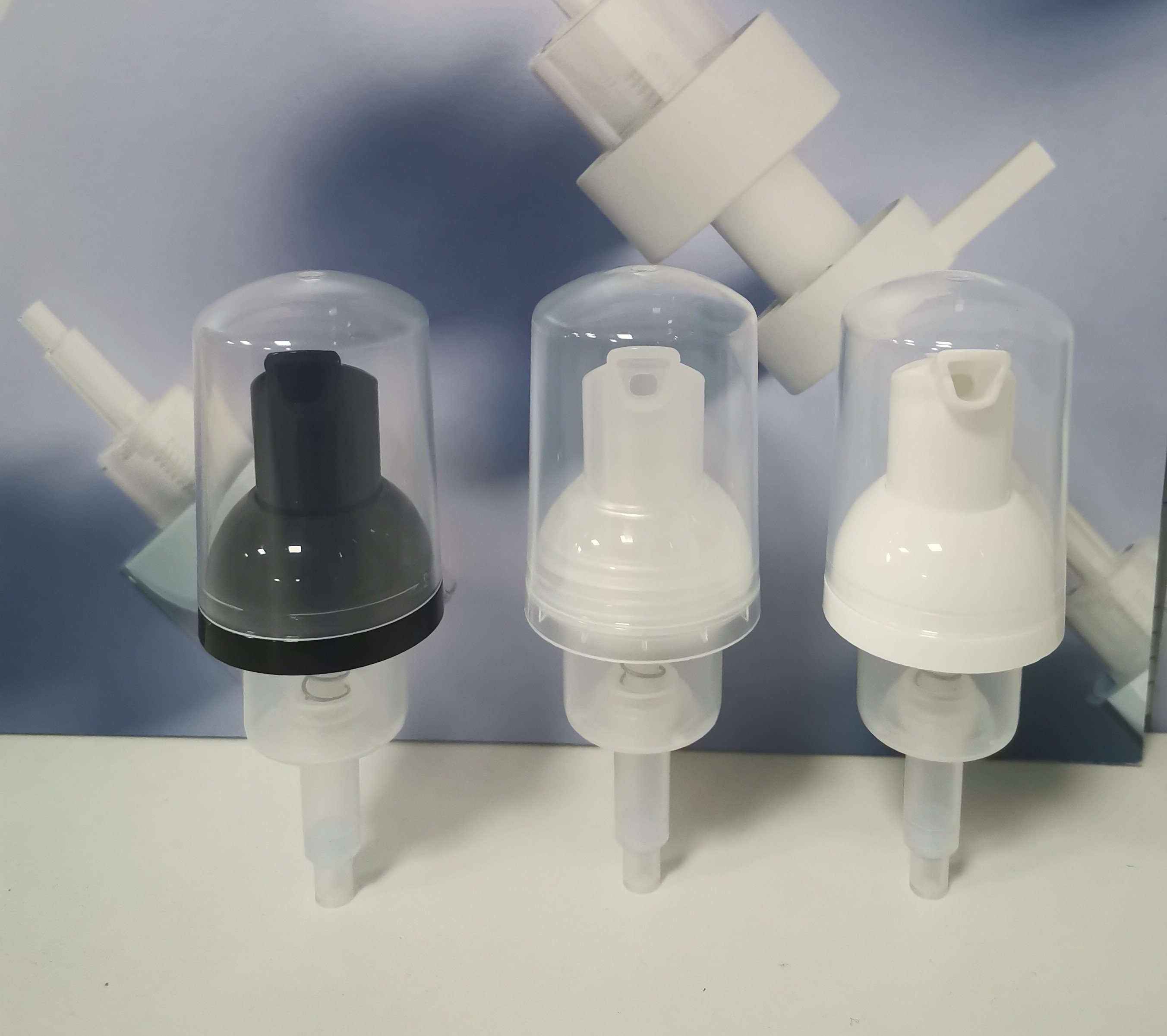 Customized Foam Dispenser Bottle Pump With Transparent Tube
