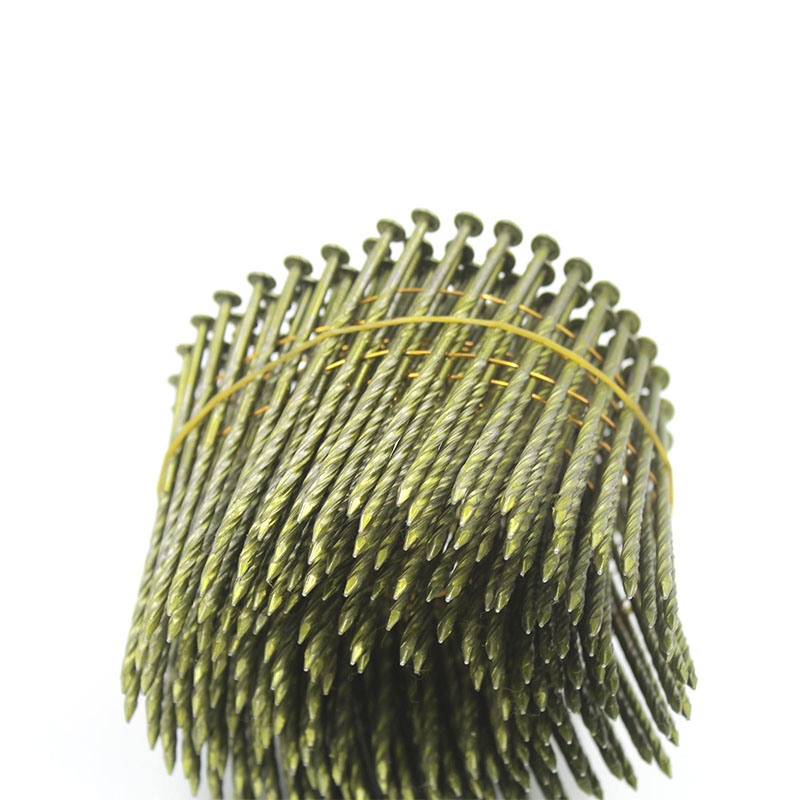 2.5*75mm 16 Degree Galvanized Wire Welded Coil Screw Nails