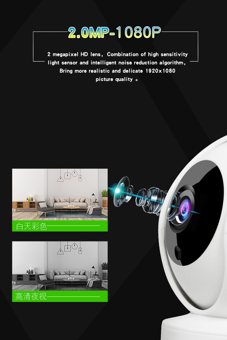 2MP CCC 4g Wifi 1920x1080 CCTV Video Camera For Home Security