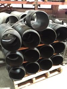 Quality DIN28011 Butt Weld Fittings RST37-2 OHNE EN 10204/ 3.1 BZW. 2.2 Black Painting Surface wholesale