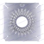 24 Connectors Fiber Optic Polishing Plate Hardened Steel S2316 Long Service Life