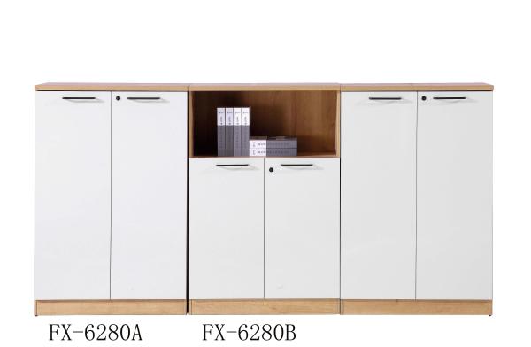 Knock Down MFC Low Two Door File Cabinet For Modern Office furnitures