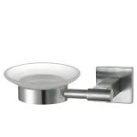 Square Liquid Soap Dish Holders Wall Mounted Polished