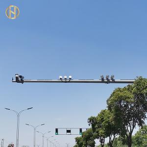 Quality Polygonal Shape CCTV Camera Pole Hot Dip Galvanized CCTV Posts With Painting wholesale