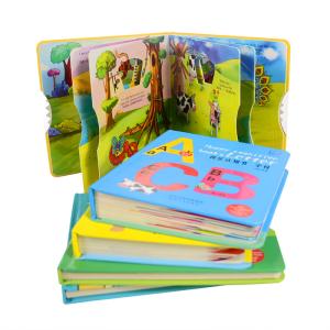 Quality 7x7 Inch Photo Board Book Printing cut out alphabet shape wholesale