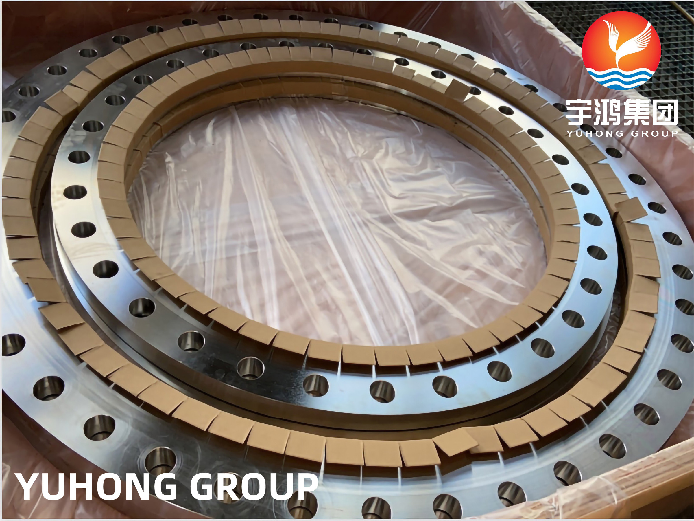 ASTM A182 F316L SS Forged Slip On Flanges 54" Large Diameter ANSI / AWWA C207 Class D