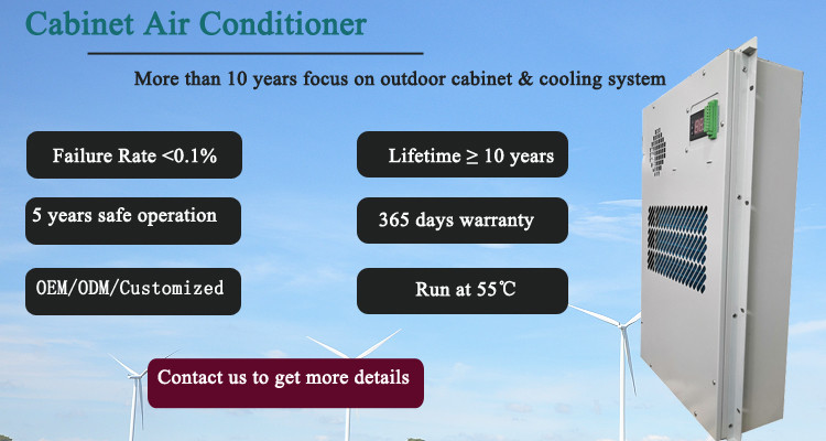 600w IP55 Outdoor Cabinet Enclosure Air Cooling Units