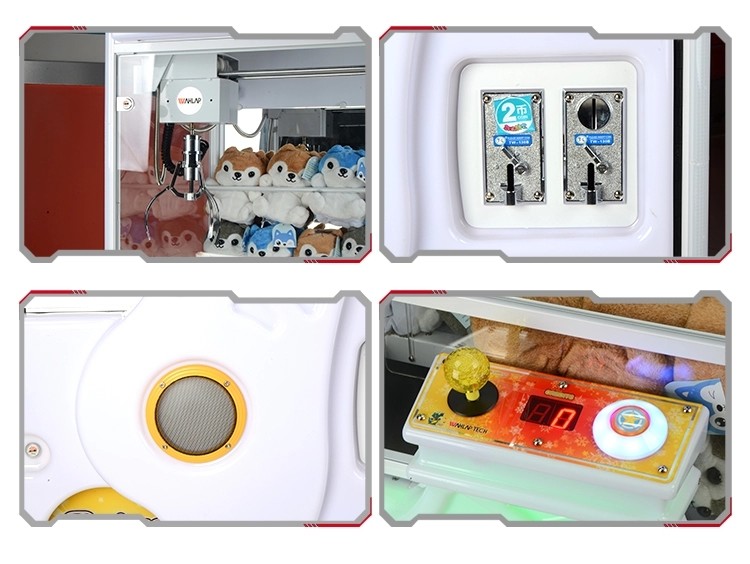Leisure Center Plush Toy Crane Machine / Children'S Arcade Machines