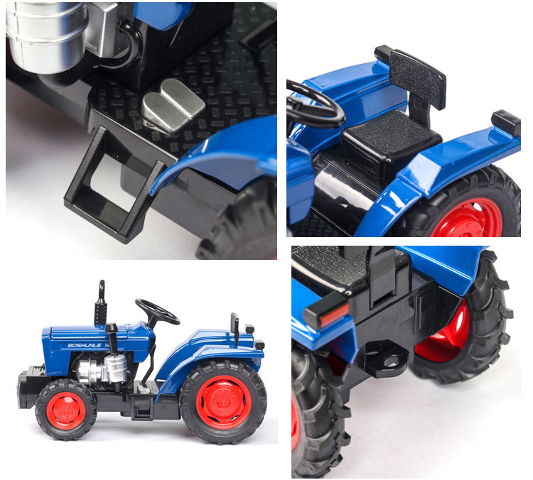 1 32 Scale Friction Toy Car Models for Farm Tractor Acousto-Optic Door Opening Children's Toy