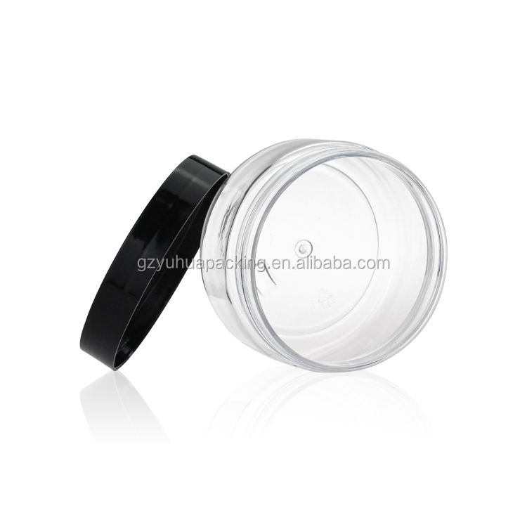 Clear 200ml Plastic Packaging Jars PET Recyclable Cosmetic Jars