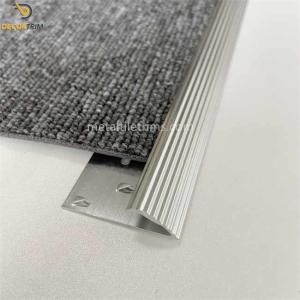 Quality High Glossy Silver Carpet Transition Strip Aluminum Material Single Side With Nails wholesale