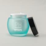 Round Glass Cream Jar Black 30g 50g 120g Facial Cream Container With Cap