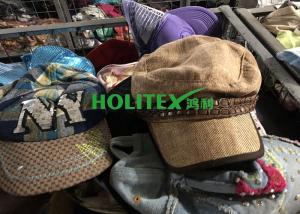 Quality Men Second Hand Caps Cotton / Polyester Material Used Hats For Southeast Asia wholesale