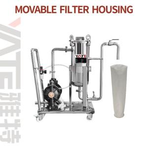 Quality Stainless Steel Movable Filter Housing With Pump Water Cartridge Filter Housing wholesale