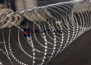 Quality Stainless Steel Concertina Coil Fencing Security Barbed Wire 54-56loops wholesale