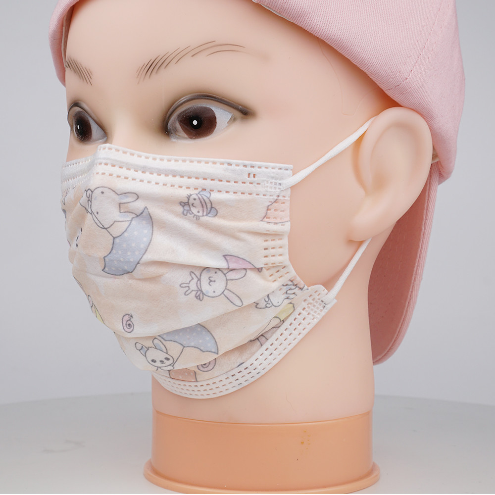 SGS Shopping Travelling 14*9cm Kids Medical Mask With Printing Patterns