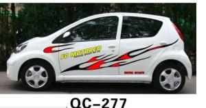 Quality Designer Custom Car Stickers QC-277M / Durable Car Decoration wholesale