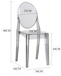 Modern Custom Acrylic Furniture Lucite Dining Chairs For Dinning Room Wedding