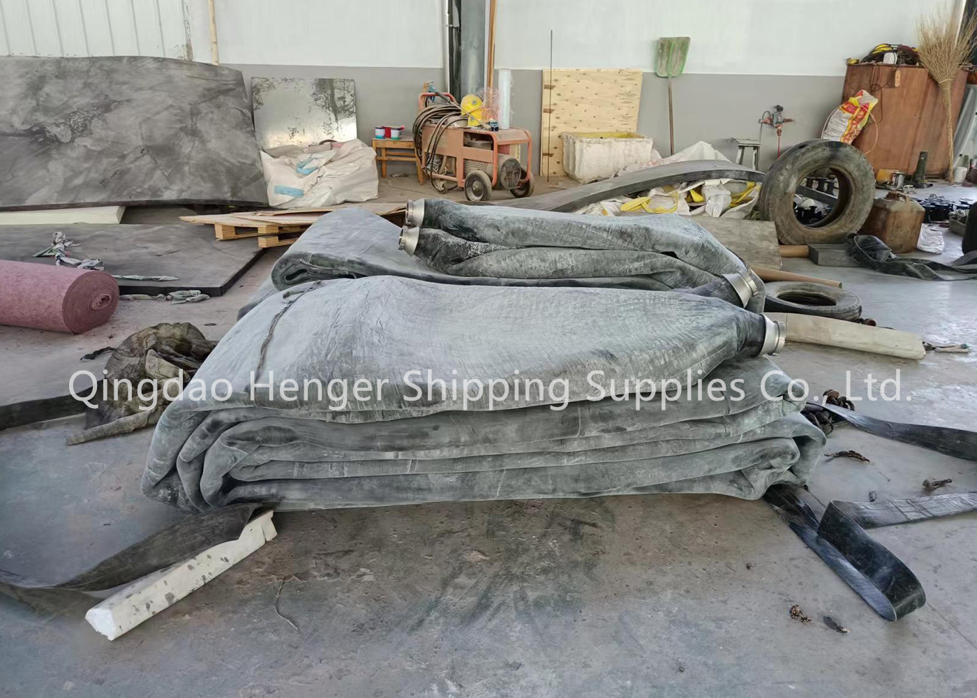 D15 L12m 8layers Marine Rubber Airbags For Ship Launching Marine Lifting