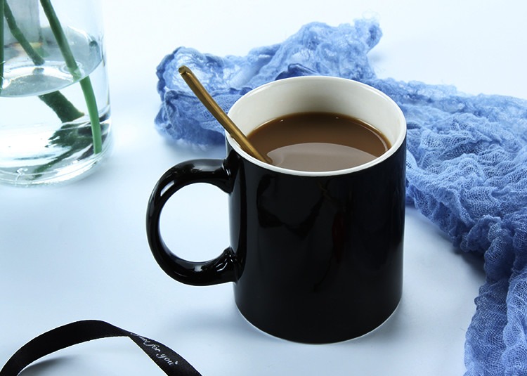 Sublimation 330ml 11OZ Ceramic Mug Cup In Red Yellow Black