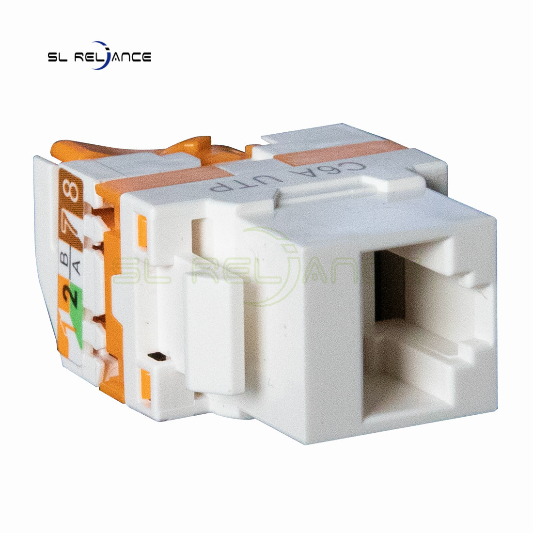 CE ROHS UTP Cat6a Keystone Coupler Rotate Short Rj45 Keystone Connector