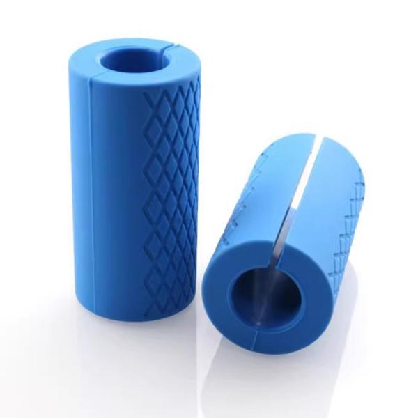 Silicone Rubber Barbell Grips For Weight Lifting Cable Attachments & Fitness