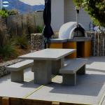 Home Garden Premium Concrete Table Sets For Outdoor Furniture GRC Furniture