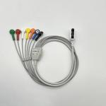 7 Lead Holter Cable For GE SEER 1000 Snap Connector 2104813-001 1.1m