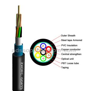 Quality GDTS Hybrid Fiber Optic Cable Ultraviolet Prevention With Steel Tape wholesale