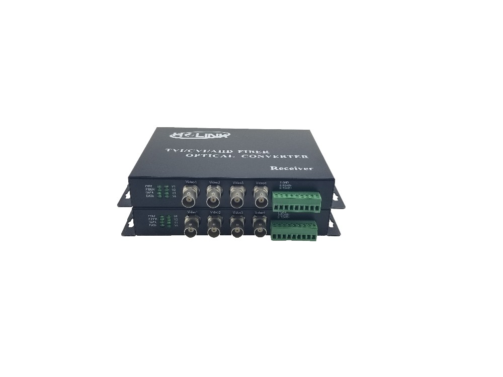 Audio/Video Solution 16ch uncompressed TVI/CVI/AHD 1080P fiber video converter with data