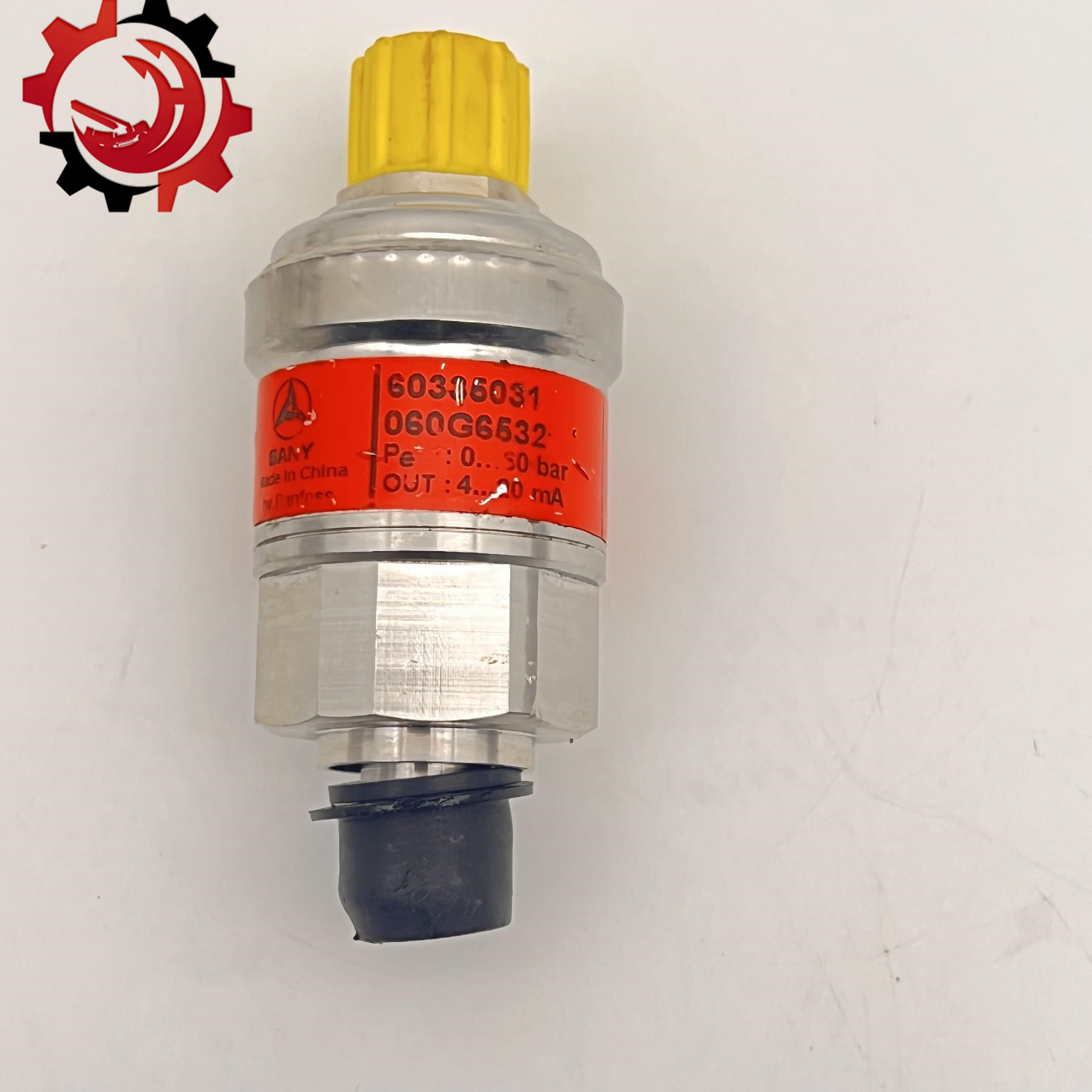 Chromium Alloy Pressure Sensor 60336031 Silver for SANY Concrete Pump Parts