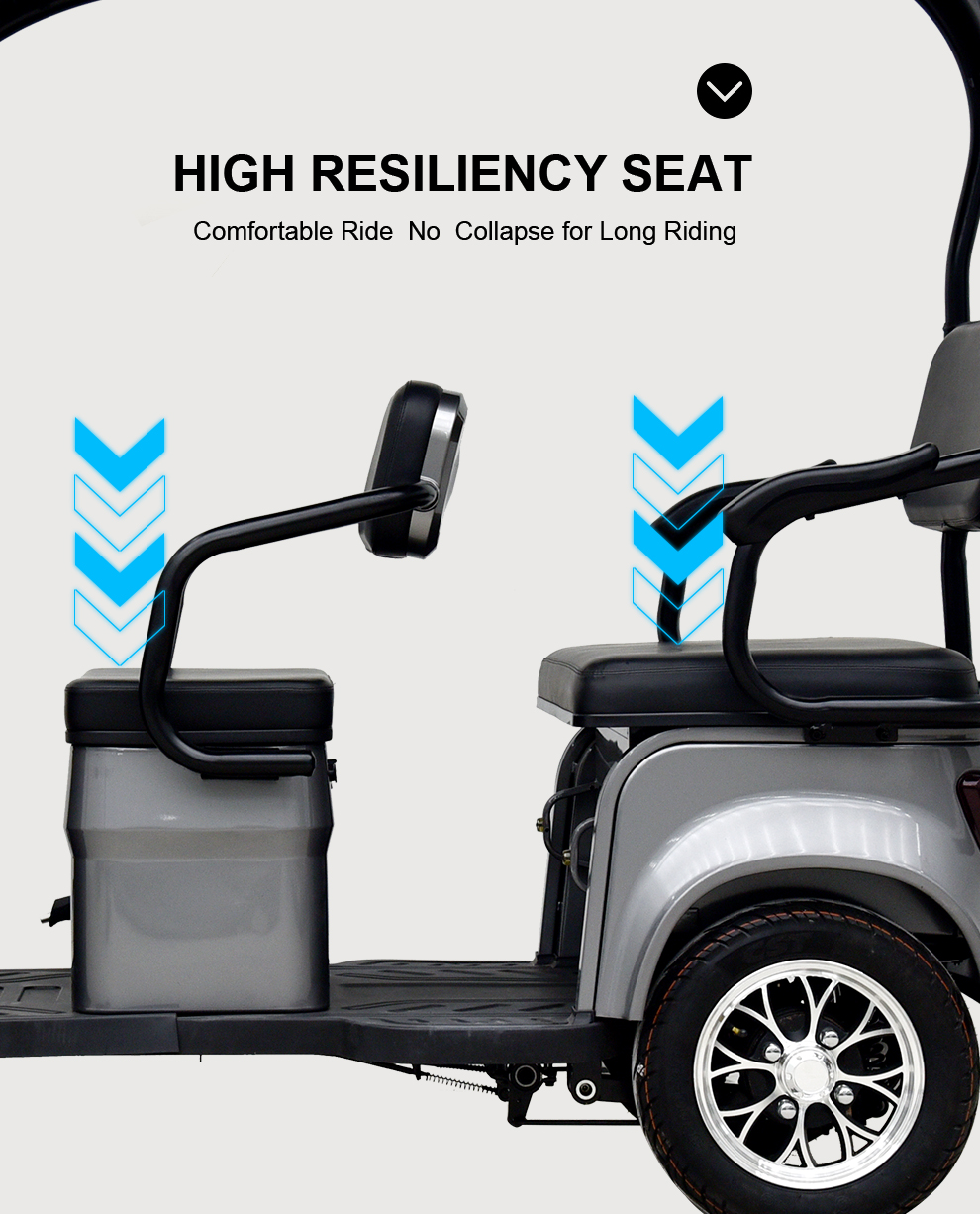3 Wheel Electric Motorcycle 60V Mobil Roda 3 3 Weel Vehicle 150 For Passenger 2130*870*1700mm Electric Scooter Tricycle