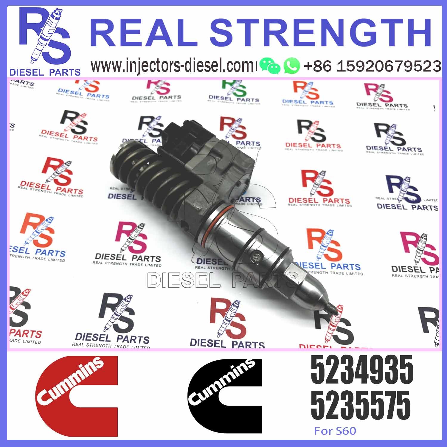 D-etroit 12.7L SERIES 60 N2 Common Rail Diesel Fuel Injector 5234935 5235605 5237045 5237821 5237820 R5236952 R5236347 R