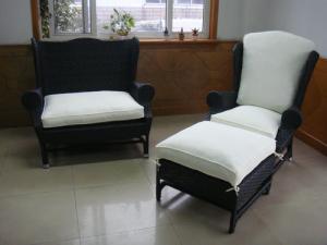 Quality European Style Hand-Woven Outdoor Rattan Sofa Chair For Balcony wholesale
