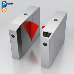 Quality Half Height Entrance RS485 40 Persons Flap Barrier Turnstile DC Brush Motor wholesale
